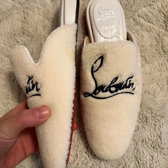 **SOLD** NIB Louboutin Navy Coolito Donna Flat - Picture 3 of 6